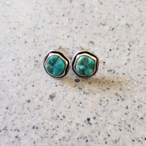 Silpada Silver and Turquoise Stud Earrings